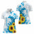 New Zealand Autism Awareness Month Women Polo Shirt Takiwatanga Maori Lizard With Sunflower