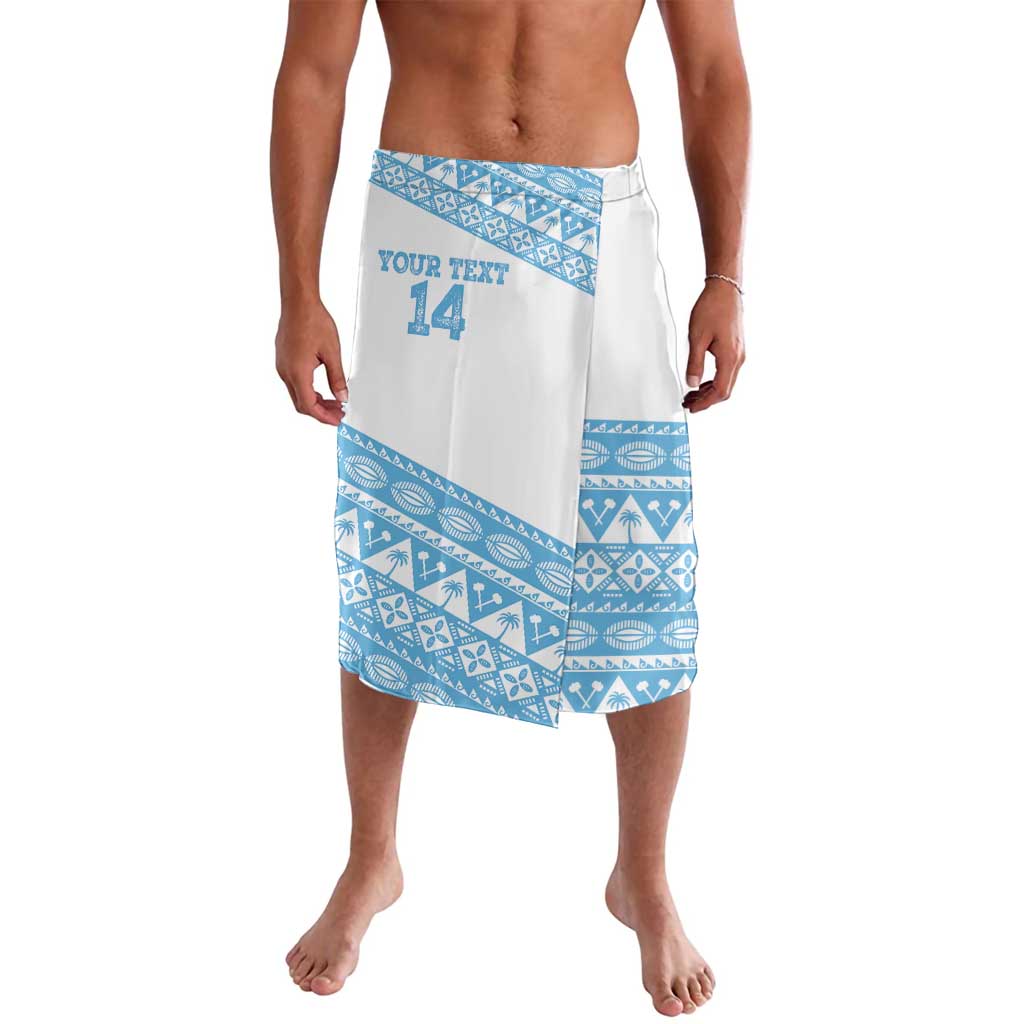 Fiji Rugby 2025 Custom Lavalava Fijian Tapa Toso Viti Toso - White LT14 White - Polynesian Pride