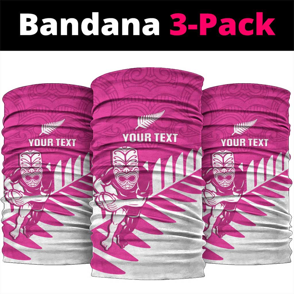 New Zealand Silver Fern Rugby Custom Neck Gaiter Go All Black Maori Pink Version LT14 package One Size: 25*50cm Pink - Polynesian Pride