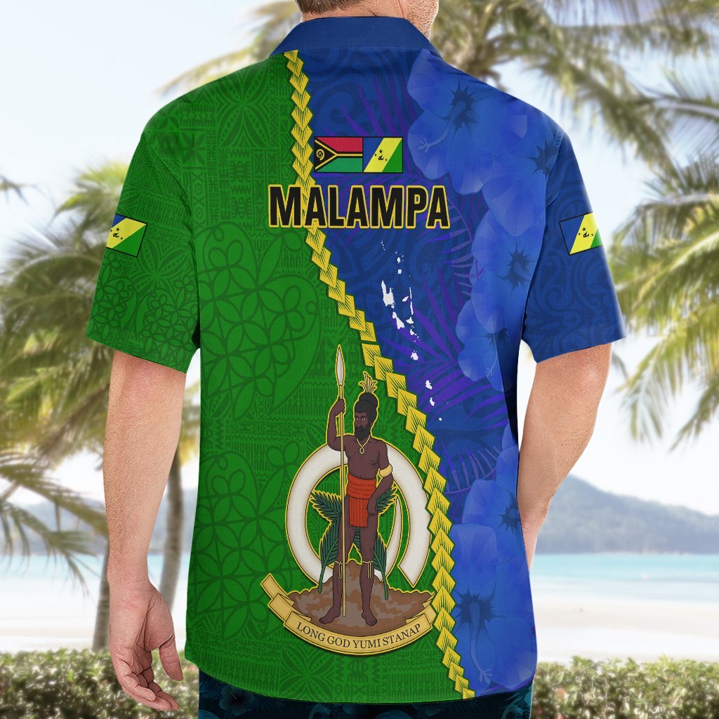 Vanuatu Malampa Province Hawaiian Shirt Turtle Sand Drawing Unique Tapa Pattern LT14 - Polynesian Pride