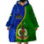 Vanuatu Malampa Province Wearable Blanket Hoodie Turtle Sand Drawing Unique Tapa Pattern LT14 - Polynesian Pride