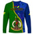 Personalised Vanuatu Malampa Province Long Sleeve Shirt Turtle Sand Drawing Unique Tapa Pattern LT14 - Polynesian Pride