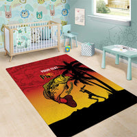 Custom Papua New Guinea Cricket Area Rug PNG Barramundis LT14 - Polynesian Pride
