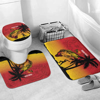 Custom Papua New Guinea Cricket Bathroom Set PNG Barramundis LT14 Mat Set Only (3 pcs) One Size Red - Polynesian Pride