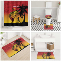 Custom Papua New Guinea Cricket Bathroom Set PNG Barramundis LT14 - Polynesian Pride