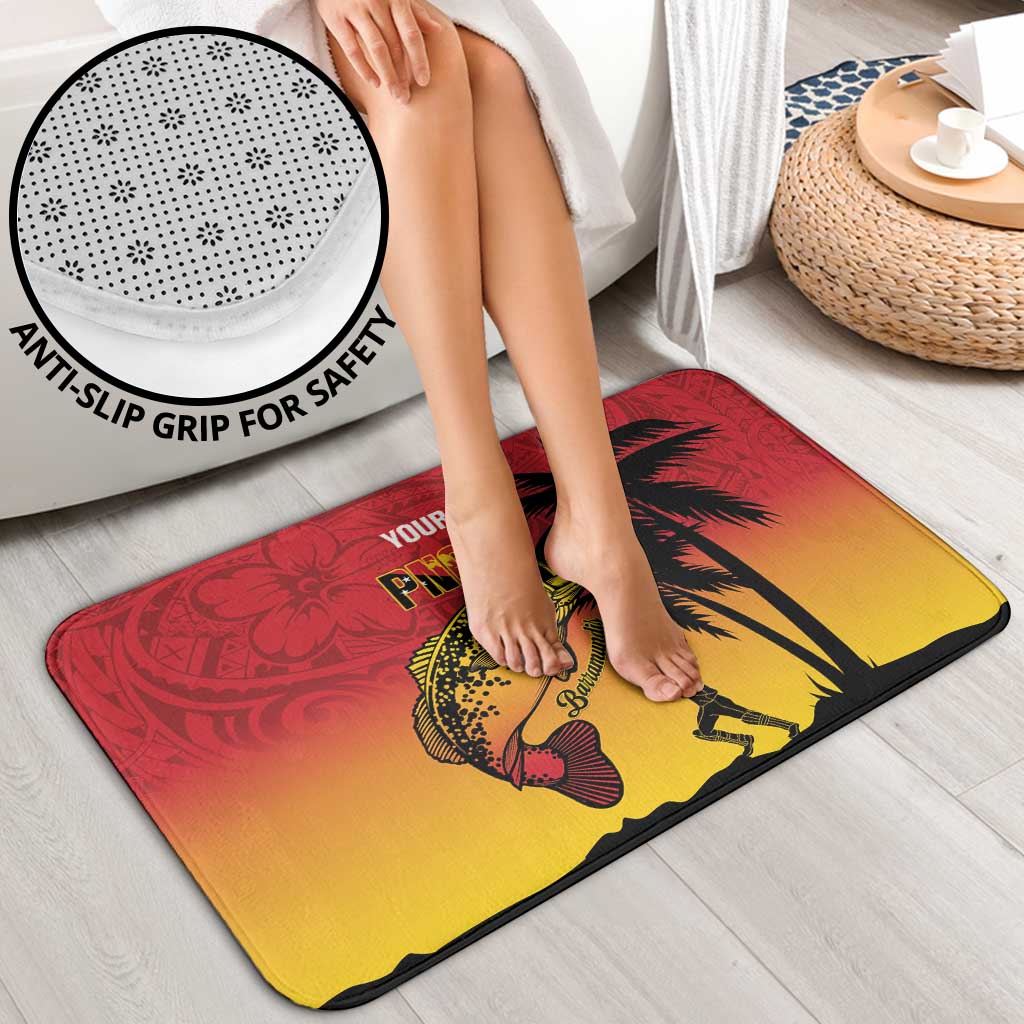 Custom Papua New Guinea Cricket Bathroom Set PNG Barramundis LT14 - Polynesian Pride