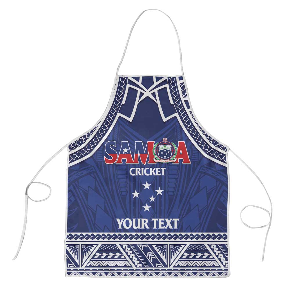 Custom Samoa Cricket Apron Go Champions Samoan LT14 Blue - Polynesian Pride