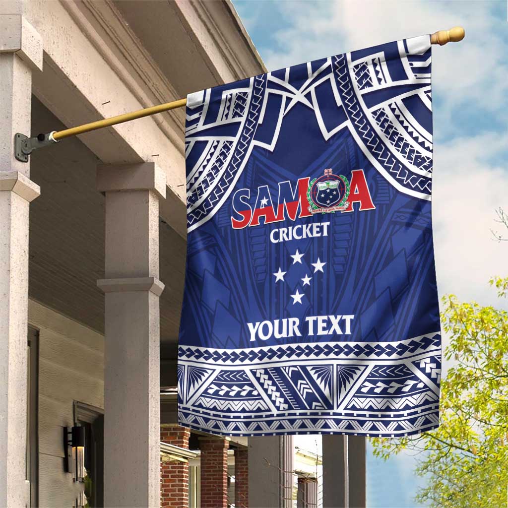 Custom Samoa Cricket Garden Flag Go Champions Samoan LT14 House Flag Blue - Polynesian Pride