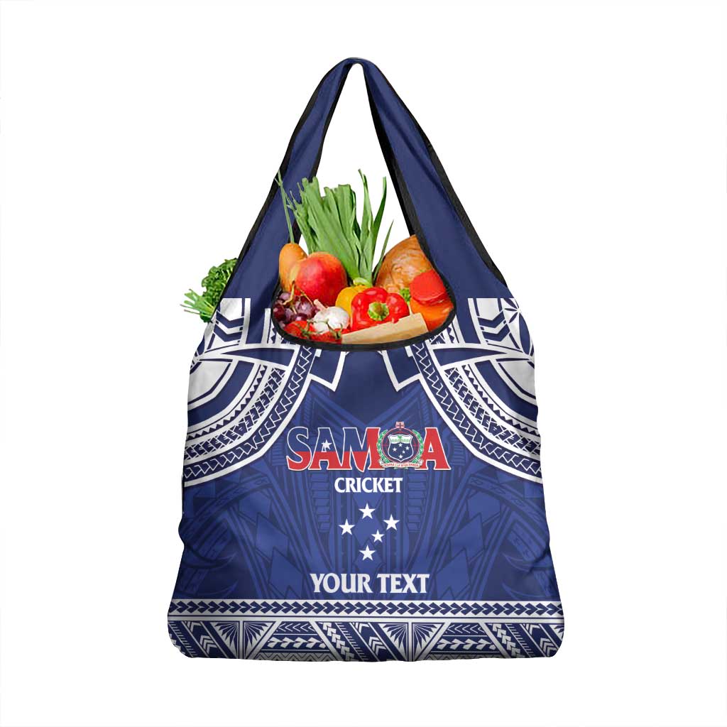 Custom Samoa Cricket Grocery Bag Go Champions Samoan LT14 1-pack One Size Blue - Polynesian Pride