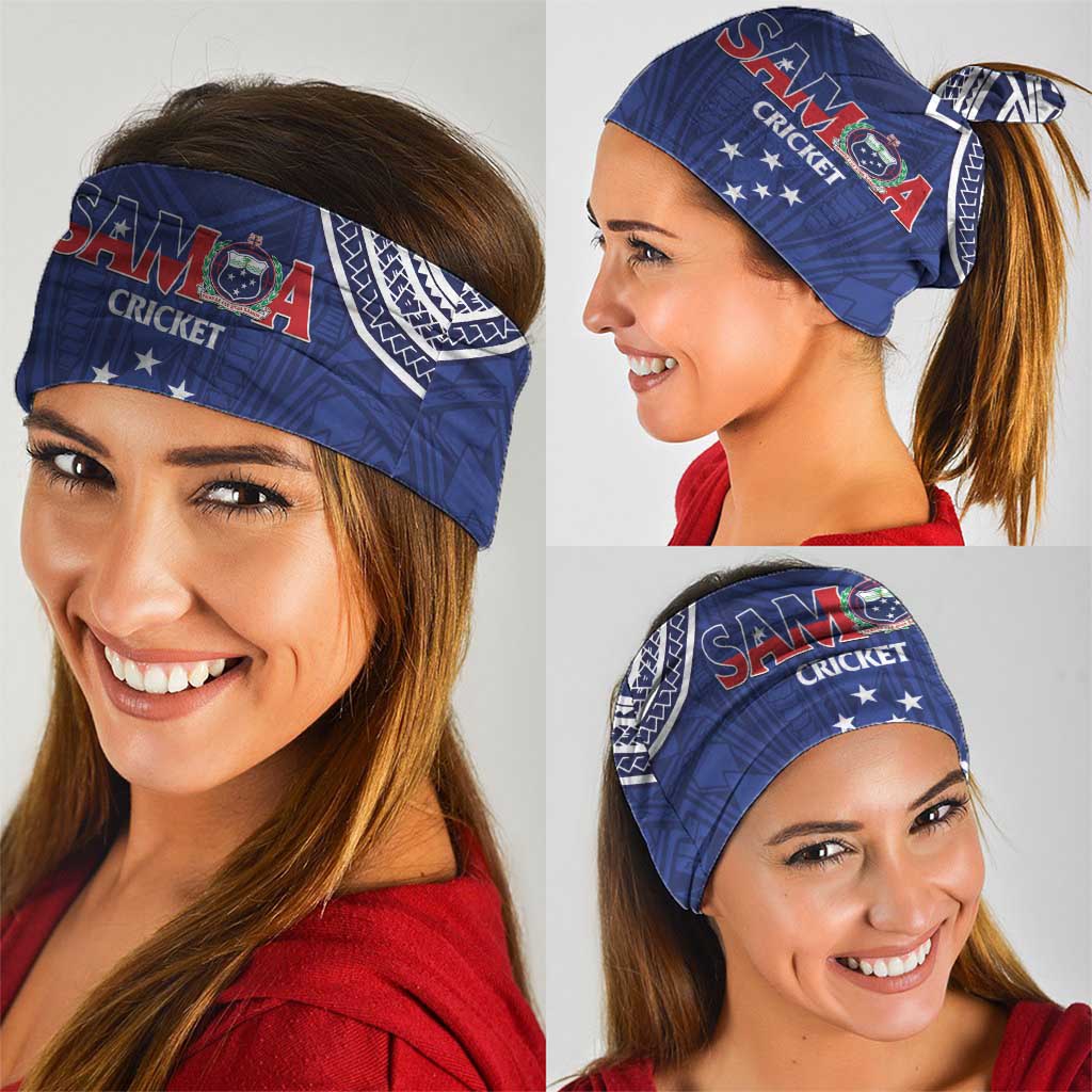 Custom Samoa Cricket Neck Gaiter Go Champions Samoan LT14 - Polynesian Pride
