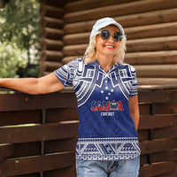 Custom Samoa Cricket Women Polo Shirt Go Champions Samoan LT14 - Polynesian Pride