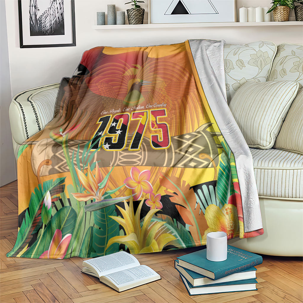 Papua New Guinea Independence Day Blanket One People One Nation One Country LT14 Multicolor - Polynesian Pride
