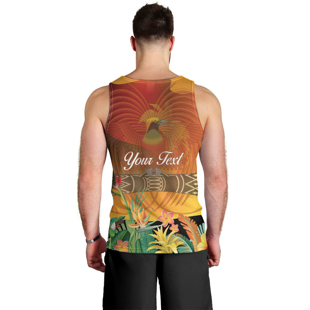 Personalised Papua New Guinea Independence Day Men Tank Top One People One Nation One Country LT14 - Polynesian Pride