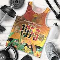 Personalised Papua New Guinea Independence Day Men Tank Top One People One Nation One Country LT14 - Polynesian Pride