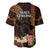 Hawaii Baseball Jersey Pray For Maui Hawaiian Plumeria Be Strong Gold Verison LT14 - Polynesian Pride