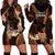 Hawaii Hoodie Dress Pray For Maui Hawaiian Plumeria Be Strong Gold Verison LT14 - Polynesian Pride