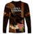 Hawaii Long Sleeve Shirt Pray For Maui Hawaiian Plumeria Be Strong Gold Verison LT14 - Polynesian Pride