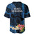 Hawaii Baseball Jersey Pray For Maui Hawaiian Plumeria Be Strong Blue Verison LT14 - Polynesian Pride