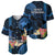 Hawaii Baseball Jersey Pray For Maui Hawaiian Plumeria Be Strong Blue Verison LT14 - Polynesian Pride