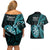 new-zealand-darts-couples-matching-off-shoulder-short-dress-and-hawaiian-shirt-happiness-is-a-tight-threesome-maori-turquoise