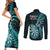 new-zealand-darts-couples-matching-short-sleeve-bodycon-dress-and-long-sleeve-button-shirts-happiness-is-a-tight-threesome-maori-turquoise