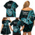 new-zealand-darts-family-matching-off-shoulder-short-dress-and-hawaiian-shirt-happiness-is-a-tight-threesome-maori-turquoise