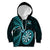 New Zealand Darts Kid Hoodie Happiness Is A Tight Threesome Maori Turquoise LT14 Hoodie Turquoise - Polynesian Pride