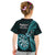 New Zealand Darts Kid T Shirt Happiness Is A Tight Threesome Maori Turquoise LT14 - Polynesian Pride