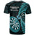 New Zealand Darts T Shirt Happiness Is A Tight Threesome Maori Turquoise LT14 - Polynesian Pride