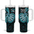 New Zealand Darts Tumbler With Handle Happiness Is A Tight Threesome Maori Turquoise