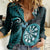 new-zealand-darts-women-casual-shirt-happiness-is-a-tight-threesome-maori-turquoise