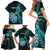 personalised-new-zealand-darts-family-matching-short-sleeve-bodycon-dress-and-hawaiian-shirt-happiness-is-a-tight-threesome-maori-turquoise