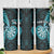 Personalised New Zealand Darts Skinny Tumbler Happiness Is A Tight Threesome Maori Turquoise