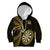 New Zealand Darts Kid Hoodie Happiness Is A Tight Threesome Maori Gold LT14 Hoodie Gold - Polynesian Pride