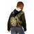 New Zealand Darts Kid Hoodie Happiness Is A Tight Threesome Maori Gold LT14 - Polynesian Pride