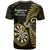 New Zealand Darts T Shirt Happiness Is A Tight Threesome Maori Gold LT14 - Polynesian Pride