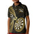 Personalised New Zealand Darts Kid Polo Shirt Happiness Is A Tight Threesome Maori Gold LT14 Kid Gold - Polynesian Pride