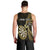 Personalised New Zealand Darts Men Tank Top Happiness Is A Tight Threesome Maori Gold LT14 - Polynesian Pride