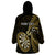 Personalised New Zealand Darts Wearable Blanket Hoodie Happiness Is A Tight Threesome Maori Gold LT14 - Polynesian Pride