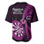 New Zealand Darts Baseball Jersey Happiness Is A Tight Threesome Maori Pink LT14 - Polynesian Pride