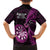 New Zealand Darts Family Matching Long Sleeve Bodycon Dress and Hawaiian Shirt Happiness Is A Tight Threesome Maori Pink LT14 - Polynesian Pride