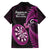 New Zealand Darts Family Matching Long Sleeve Bodycon Dress and Hawaiian Shirt Happiness Is A Tight Threesome Maori Pink LT14 - Polynesian Pride