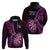 New Zealand Darts Hoodie Happiness Is A Tight Threesome Maori Pink LT14 - Polynesian Pride