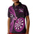 New Zealand Darts Kid Polo Shirt Happiness Is A Tight Threesome Maori Pink LT14 Kid Pink - Polynesian Pride