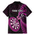 Personalised New Zealand Darts Kid Hawaiian Shirt Happiness Is A Tight Threesome Maori Pink LT14 - Polynesian Pride