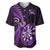 New Zealand Darts Baseball Jersey Happiness Is A Tight Threesome Maori Purple LT14 Purple - Polynesian Pride