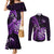 New Zealand Darts Couples Matching Mermaid Dress and Long Sleeve Button Shirts Happiness Is A Tight Threesome Maori Purple LT14 Purple - Polynesian Pride