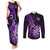 New Zealand Darts Couples Matching Tank Maxi Dress and Long Sleeve Button Shirts Happiness Is A Tight Threesome Maori Purple LT14 Purple - Polynesian Pride