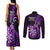 New Zealand Darts Couples Matching Tank Maxi Dress and Long Sleeve Button Shirts Happiness Is A Tight Threesome Maori Purple LT14 - Polynesian Pride