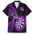 New Zealand Darts Family Matching Long Sleeve Bodycon Dress and Hawaiian Shirt Happiness Is A Tight Threesome Maori Purple LT14 Dad's Shirt - Short Sleeve Purple - Polynesian Pride